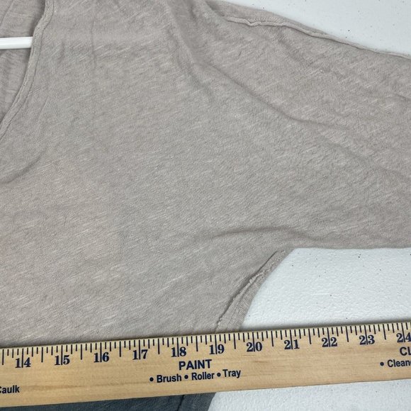 Free People Strawberry Top Women's Size XS Gray Blue Boat Neck Boho Hippie - Picture 6 of 8